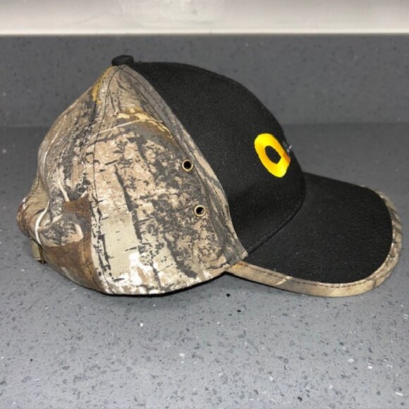 Cap America Mossy Oak Applied Adhesives Strapback Camo Hunter Cap Hat NWOT - Picture 2 of 6
